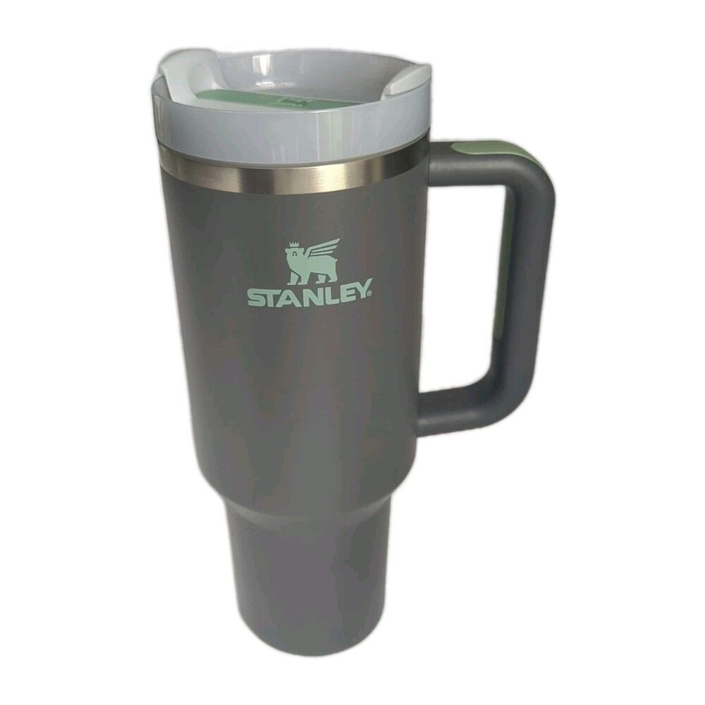 Stanley Adventure Quencher Insulated Travel Mug Tumbler 40oz Charcoal Gray Teal - Picture 3 of 8